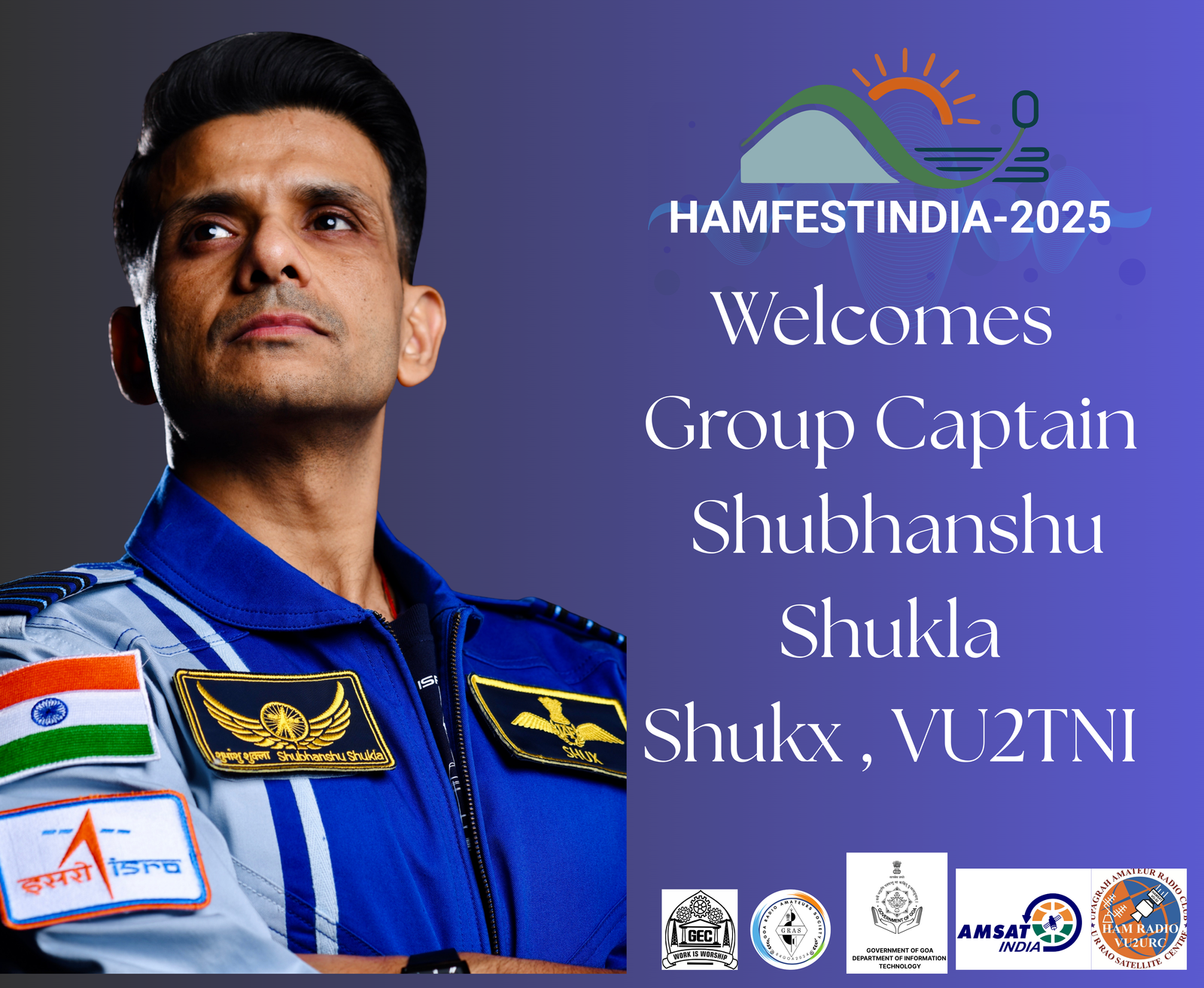 Group Captain Shubhanshu Shukla VU2TNI